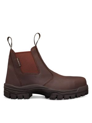Brown Elastic Sided Boot