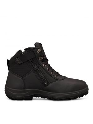 140mm Black Zip Sided Boot